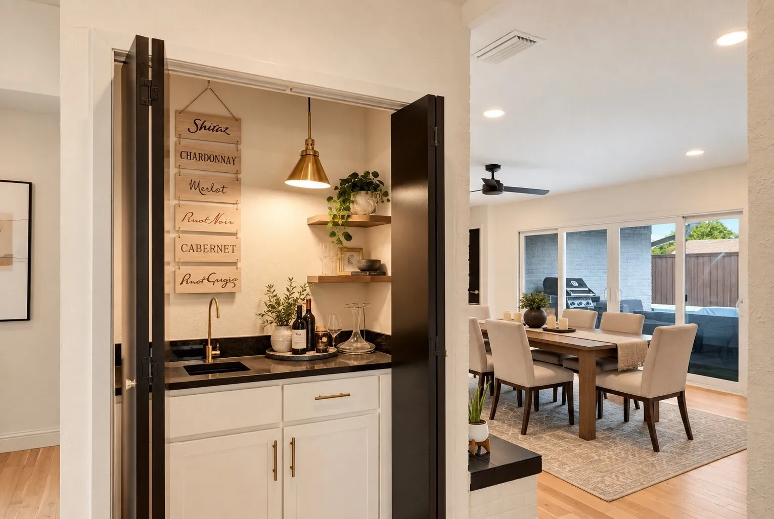 Virtually Staged as a Dining Room