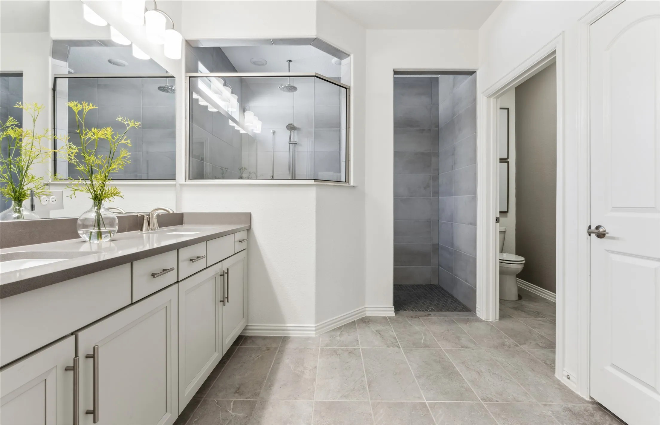 *Model Representation - Owner's private bath with double vanity