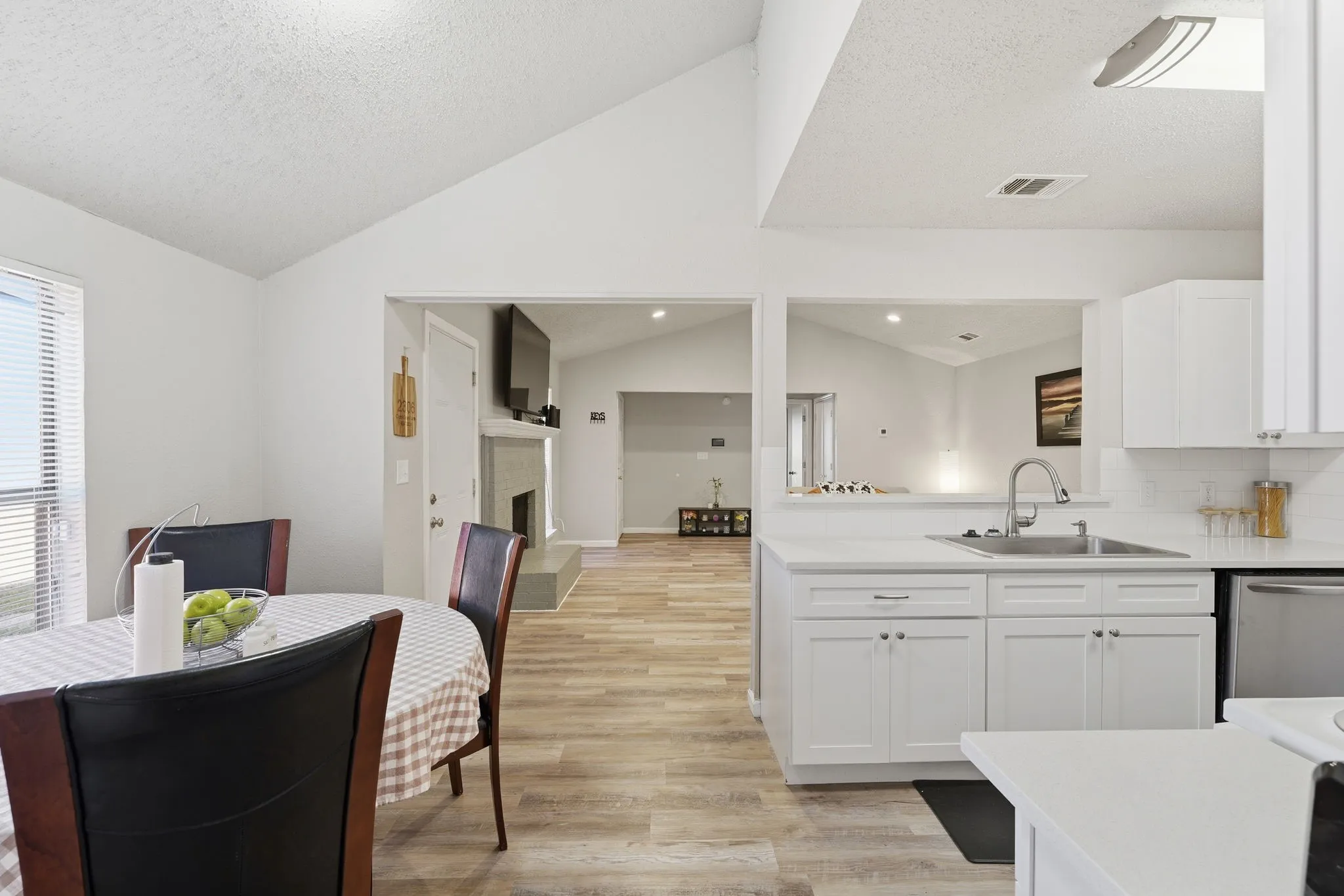 Another view from the kitchen and dining to show the open floorpan.