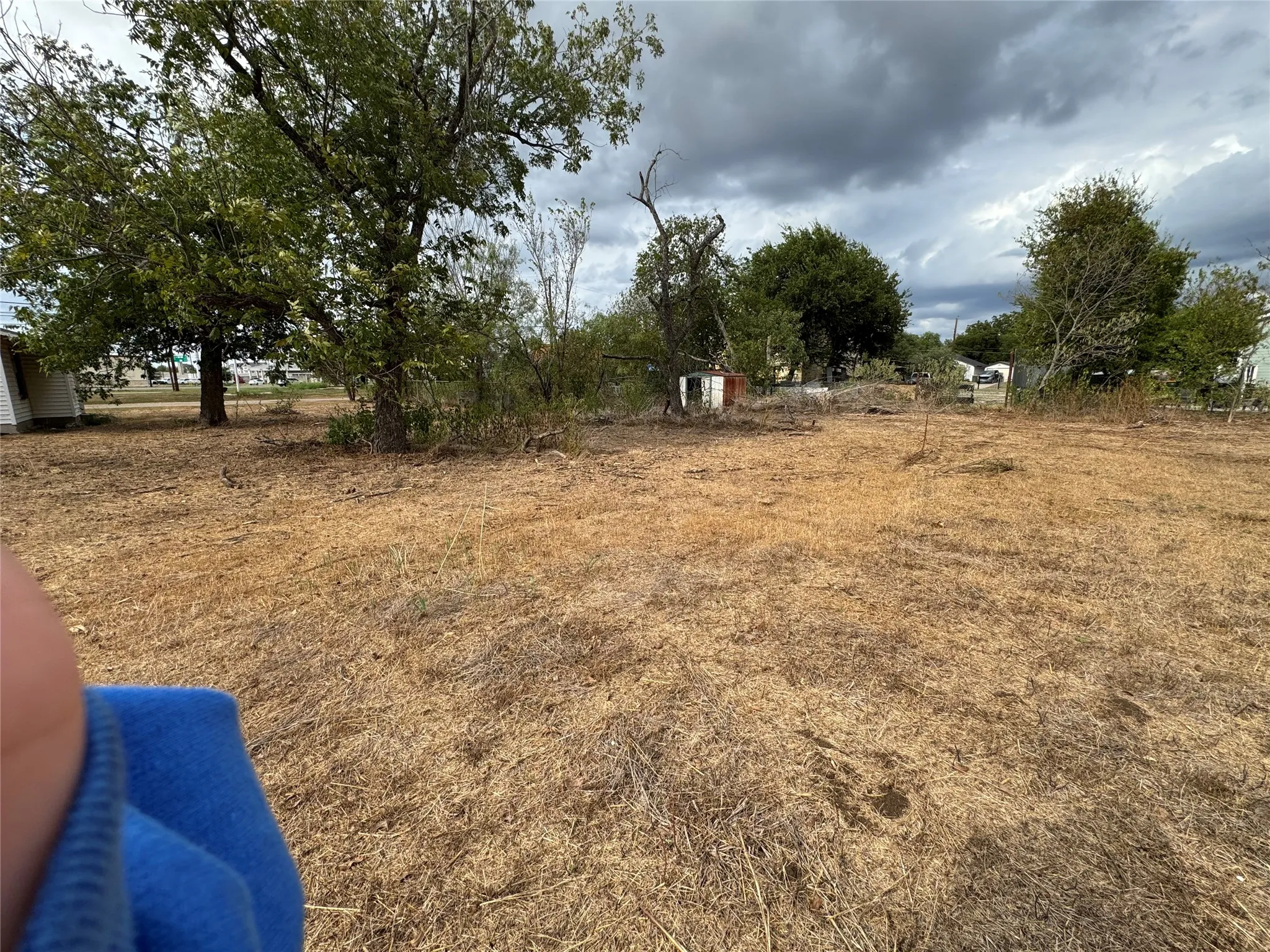 Expansive lot featuring mature trees and a clear building site