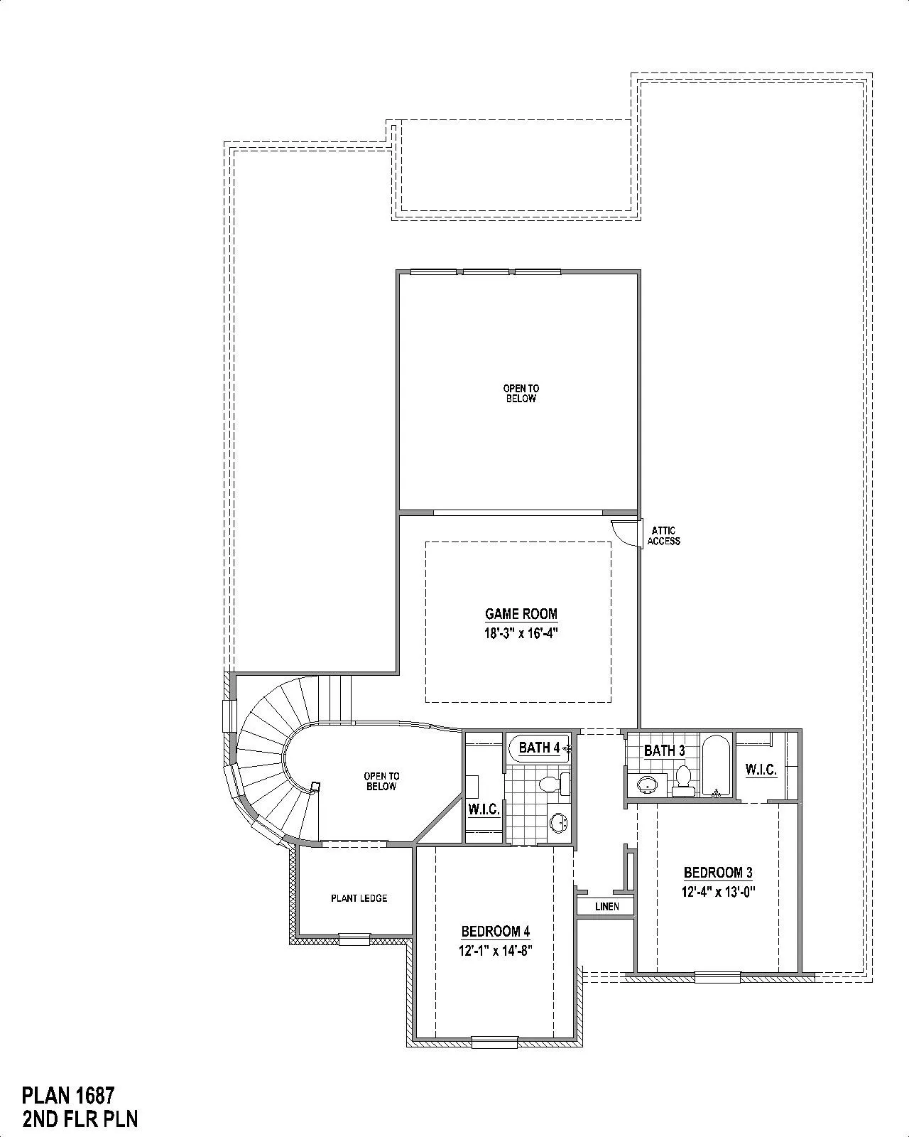 2nd level floor plan