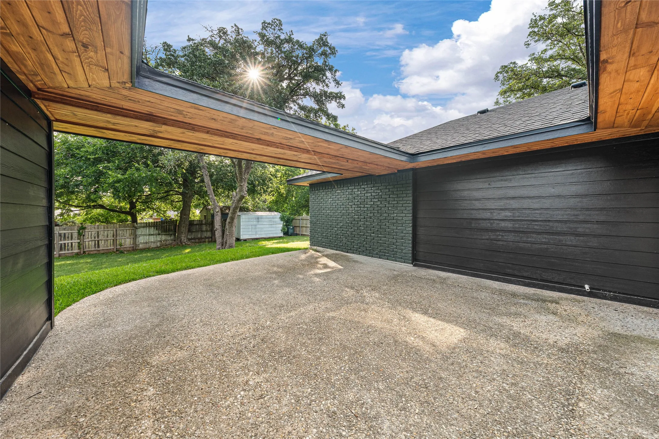 Installed soon: new, cedar matched fencing and landscaping