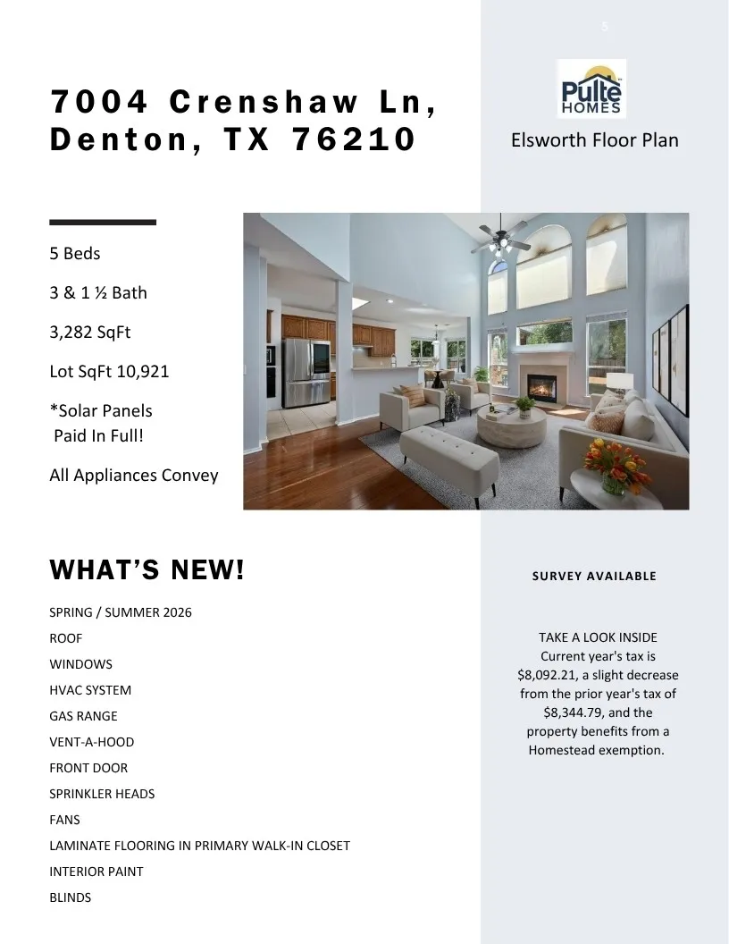 Single Family Residence For Sale in Denton County , 7004 Crenshaw Lane, Denton, Texas 76210, 5 Bedroom, 4 Bathroom, 2 Garage spaces, 3,203 Sqft, built in 2003, mls#21400172, Real Estate Agent in Denton, Homes For Sale in Denton county, Homes For Sale in Denton, Realtor in Denton Texas, Real Estate Brokerage Independent Realty Texas, Luminita Cordes Realtor