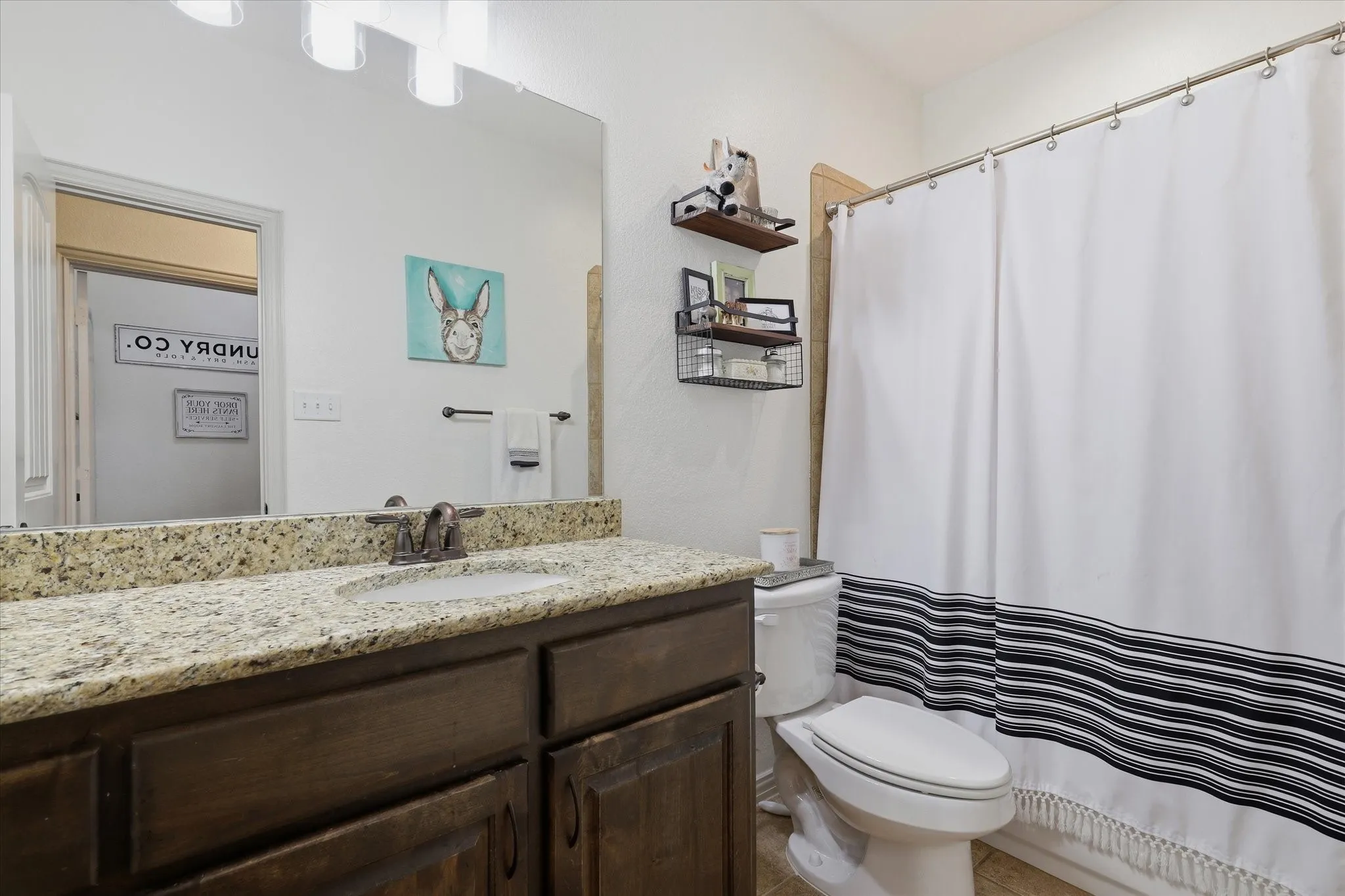 Level 1 secondary bathroom convenient to bedrooms