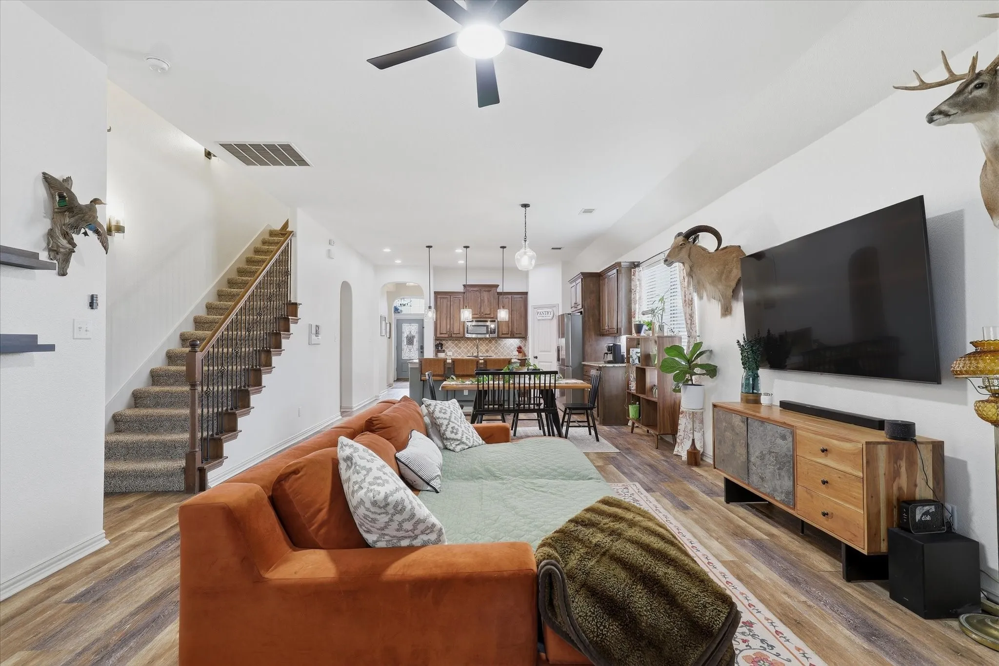 Luxury vinyl plank flooring