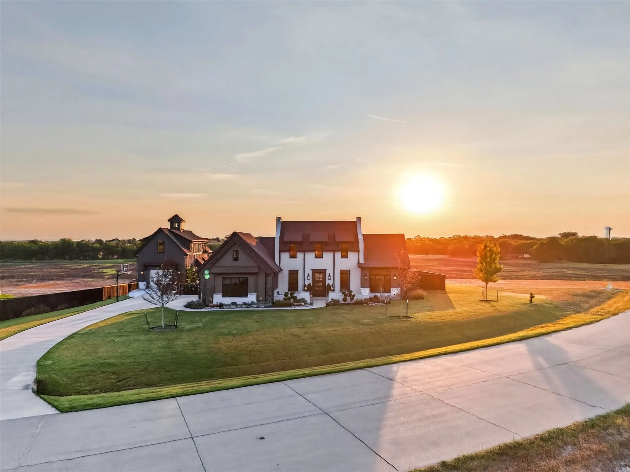 Sunset & property