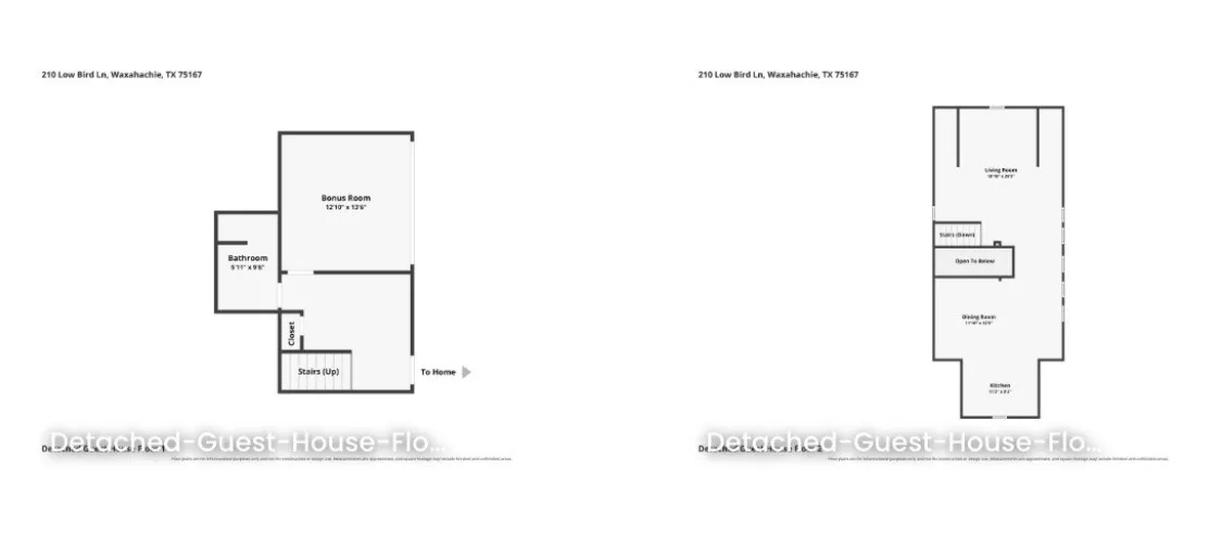 Guest home floor plan