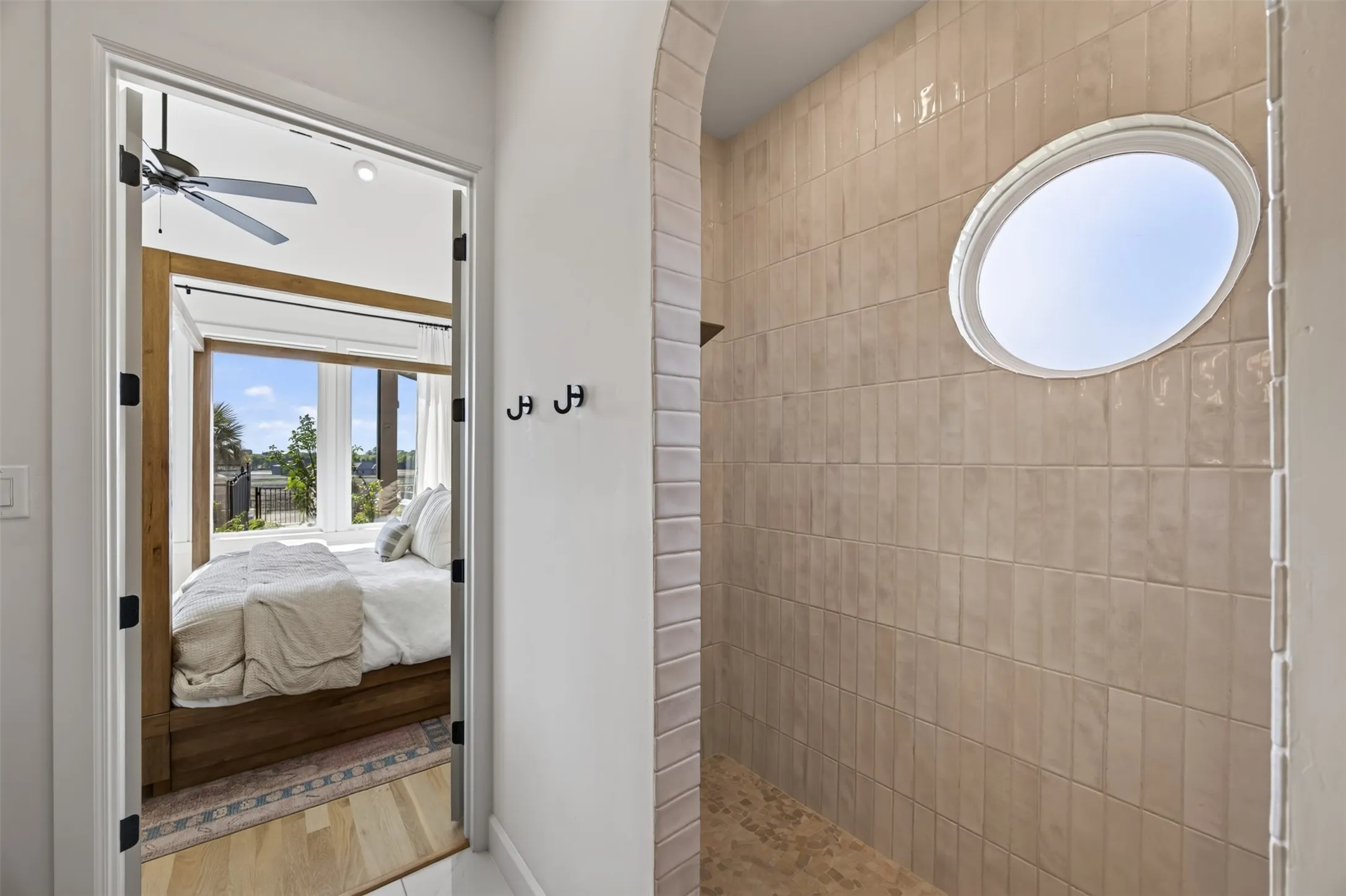 Primary Bathroom and shower