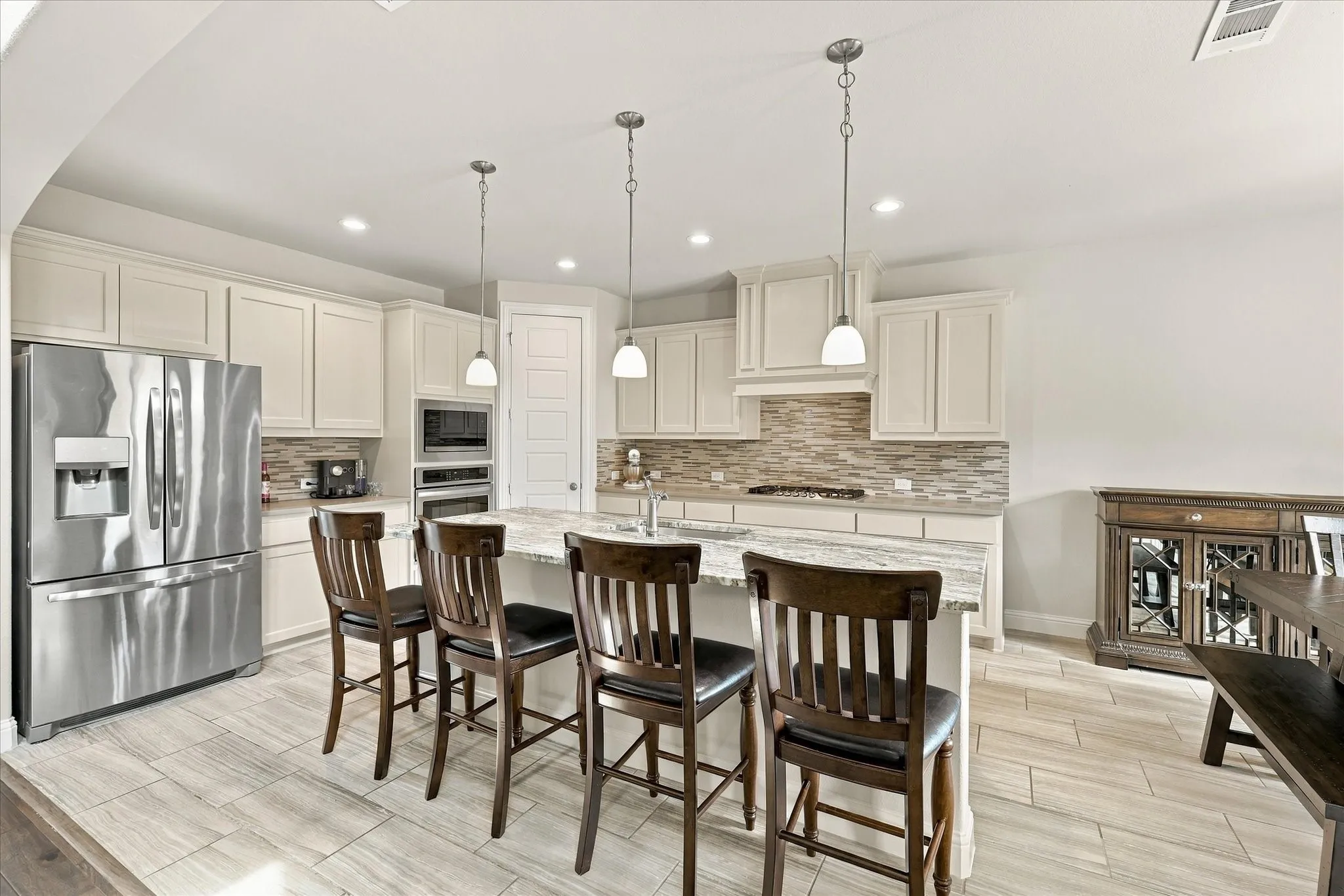 Another view of the kitchen with lots of counter space