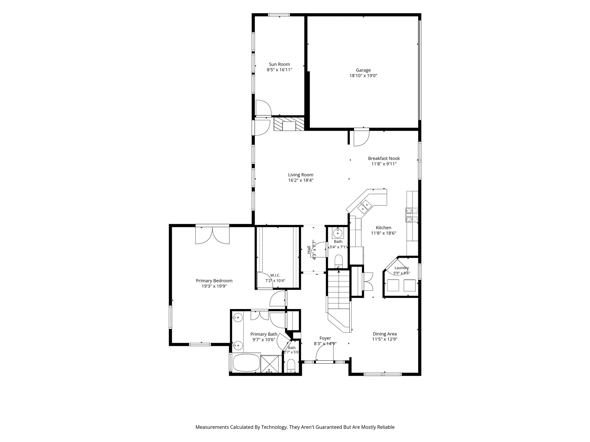 Floor plan downstairs