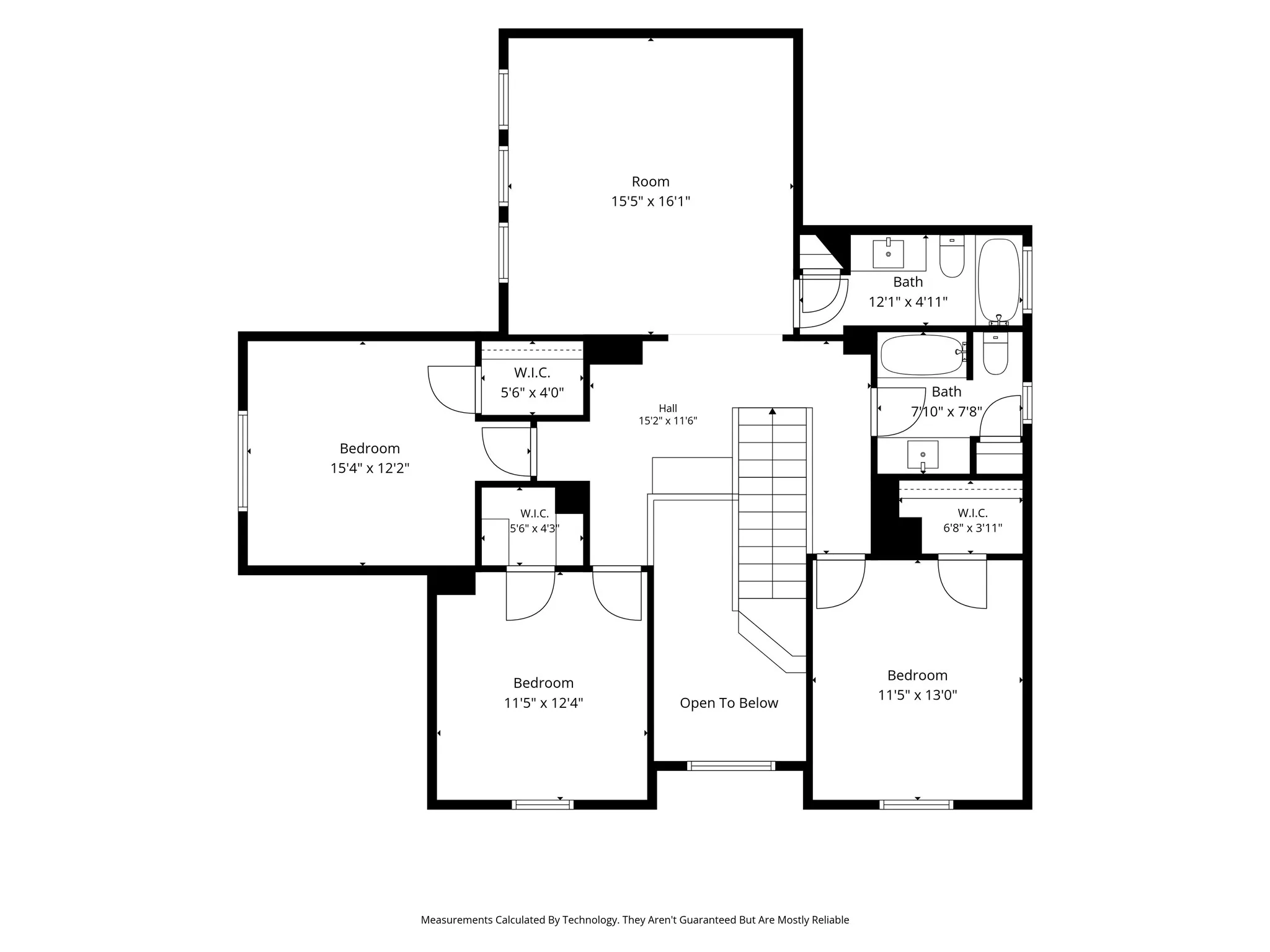 Floor plan upstairs