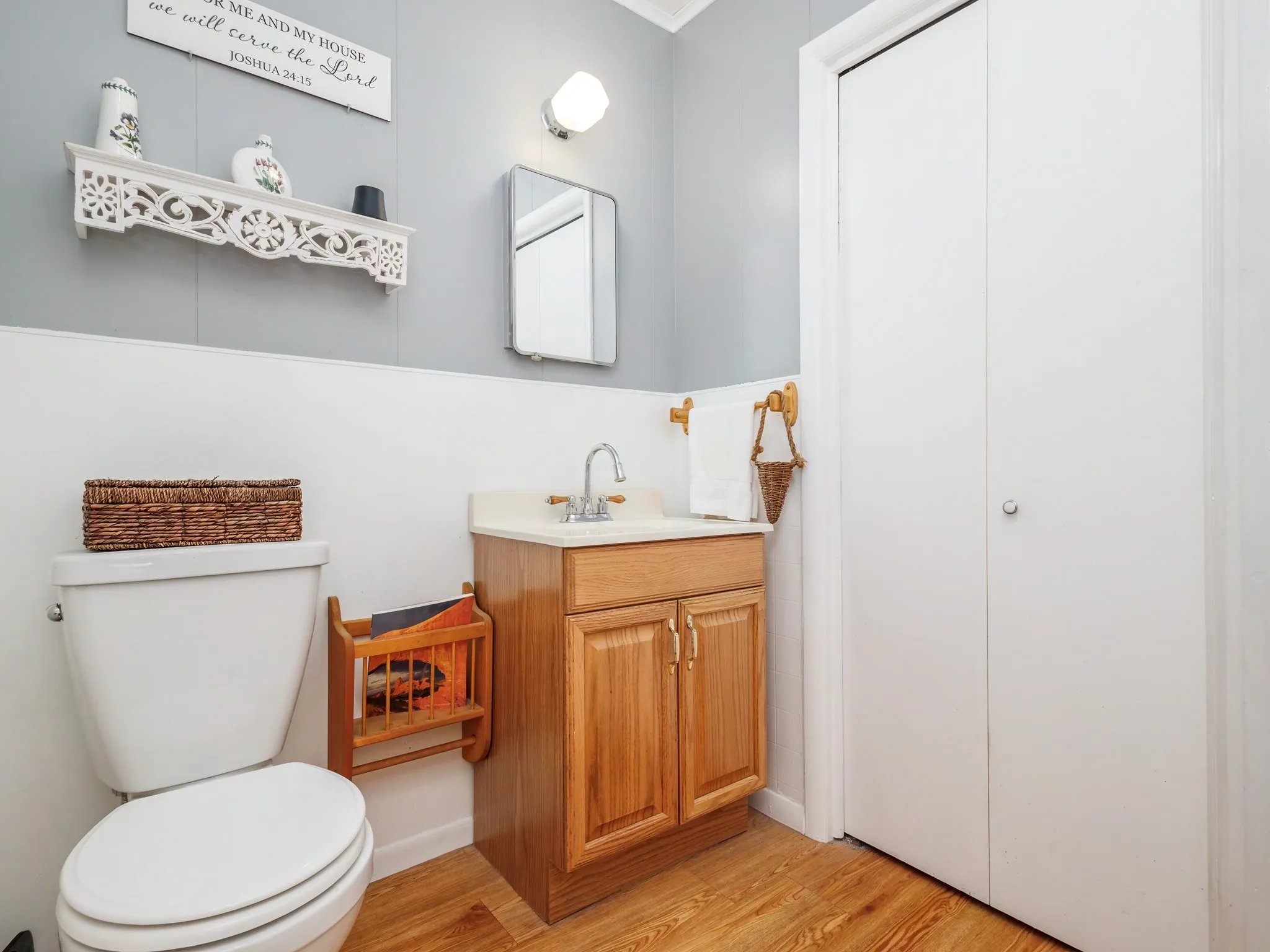 Half bath off the laundry room