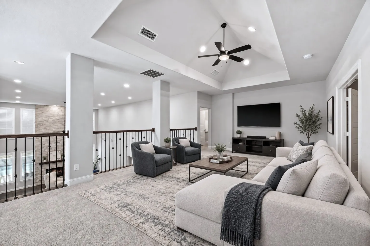 Virtually staged, as furniture has already been removed.