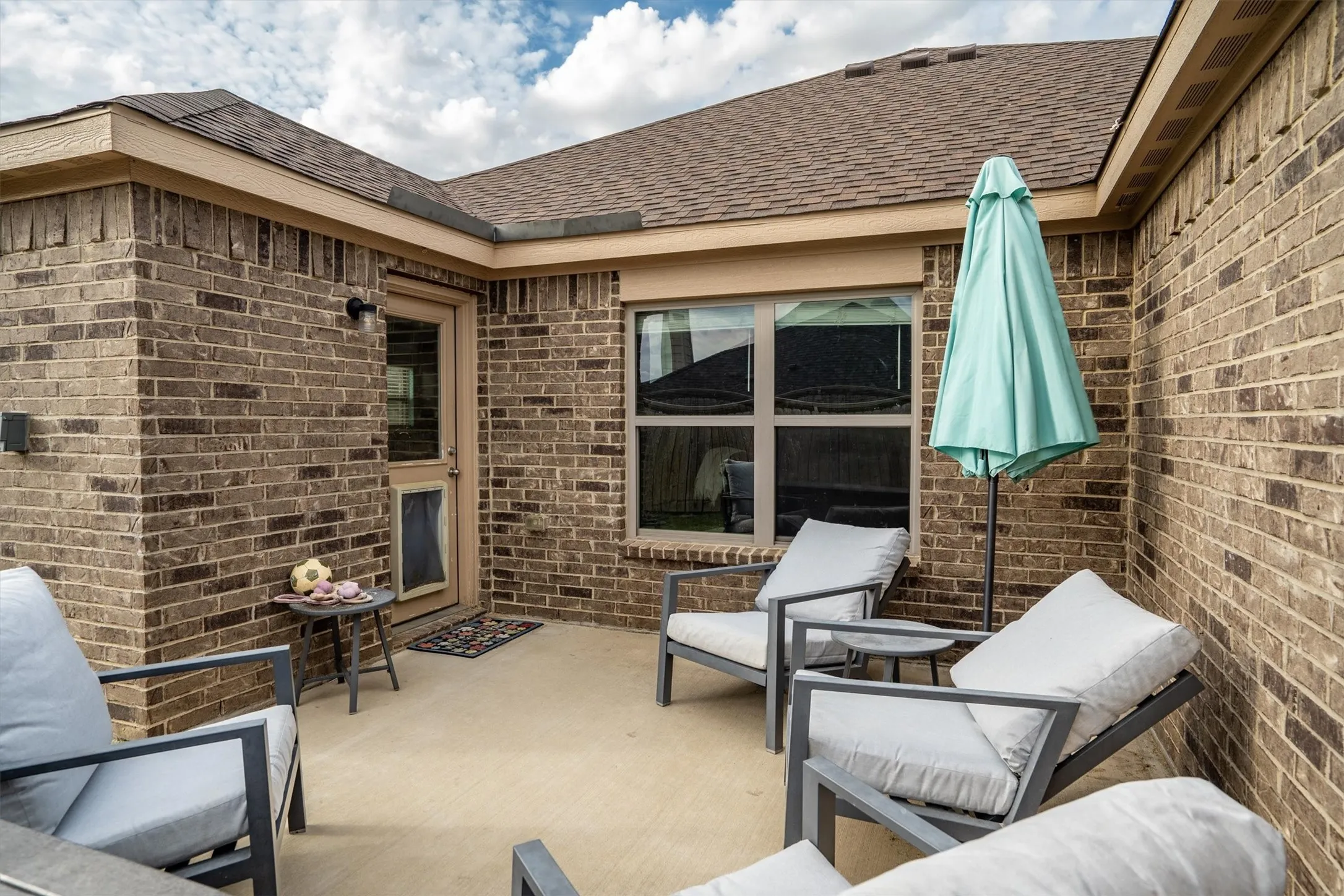 Extra 10x10 patio poured so you can enjoy your space!