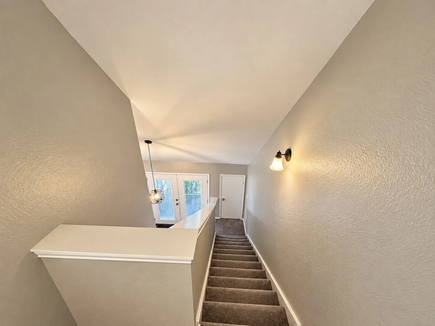 Stairs from loft.