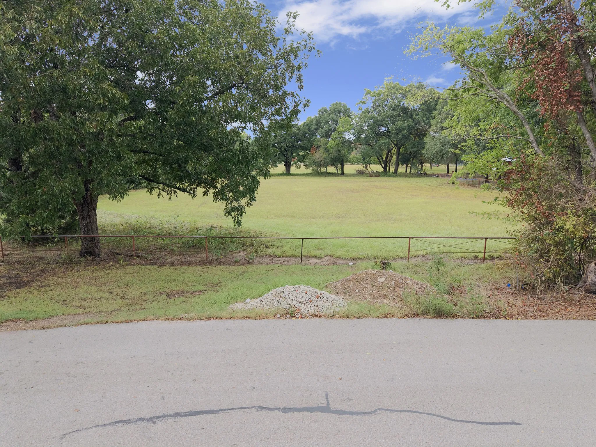 Expansive green space featuring a natural landscape and mature trees