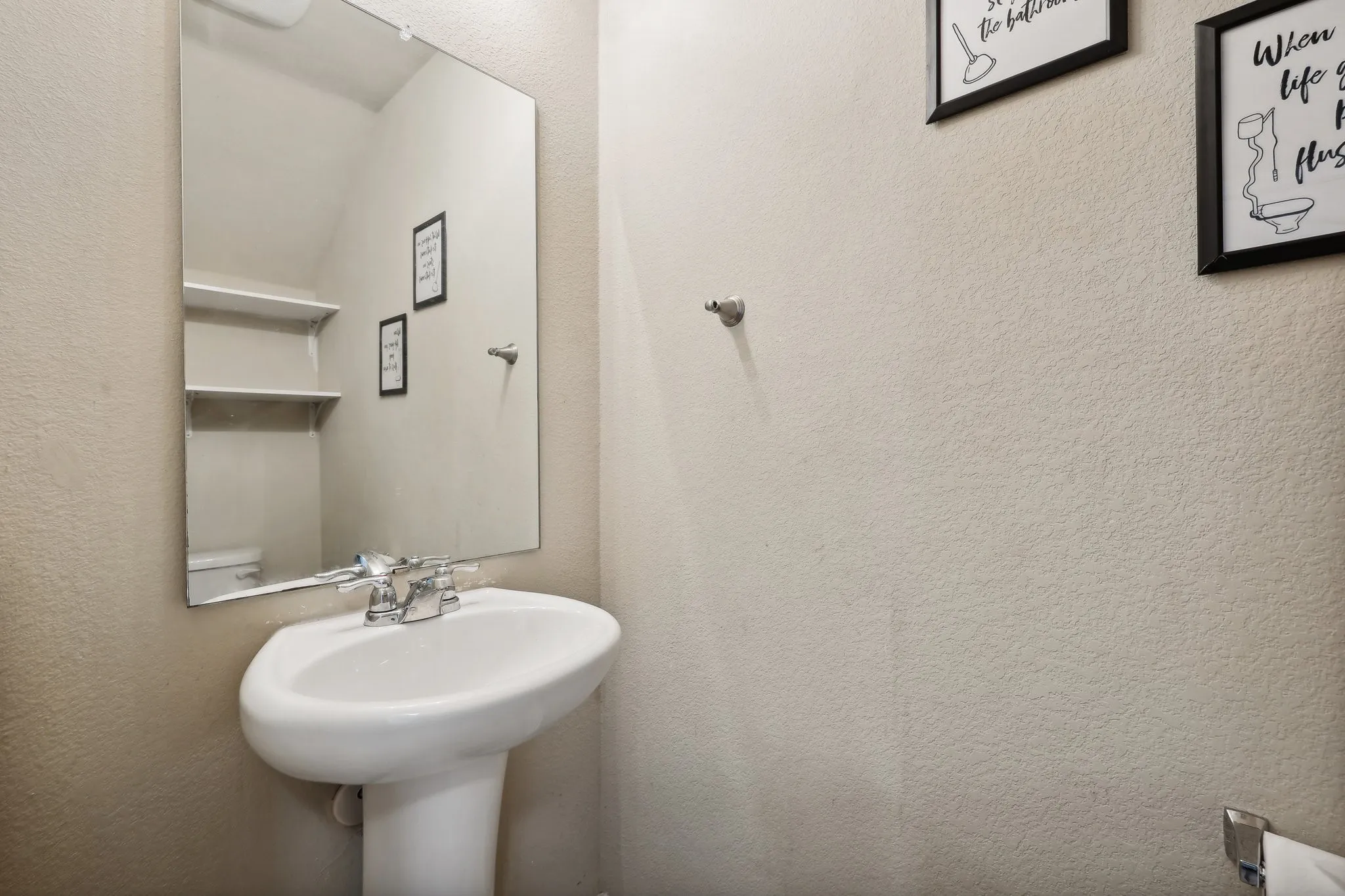 First floor half bath