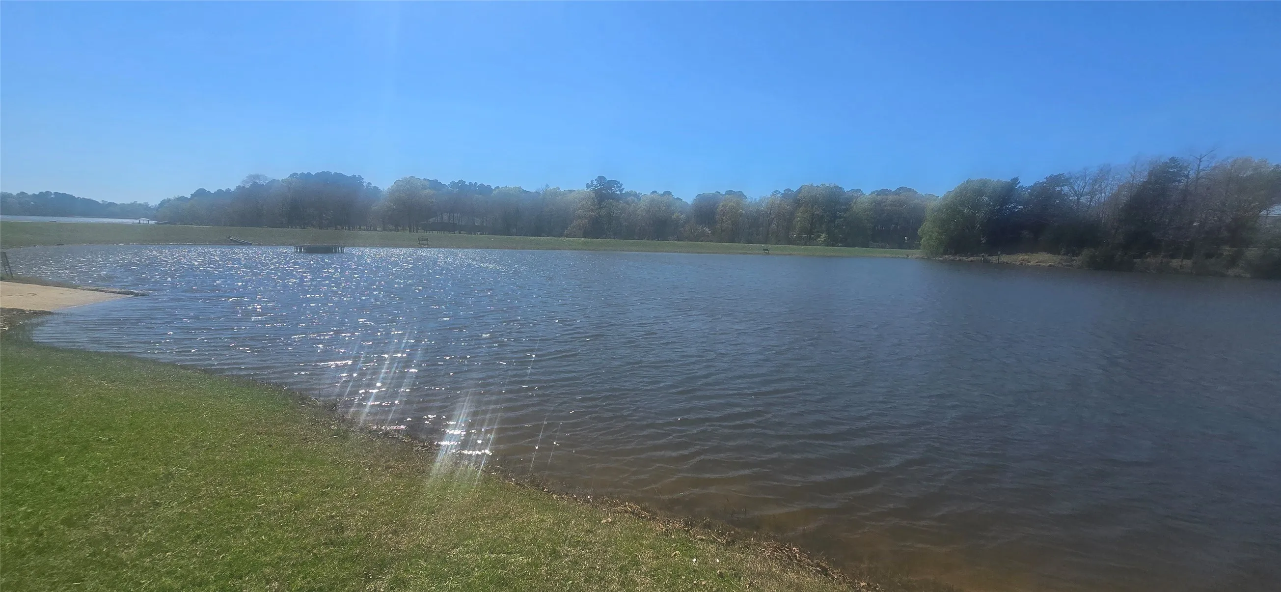 Expansive waterfront setting with natural shoreline