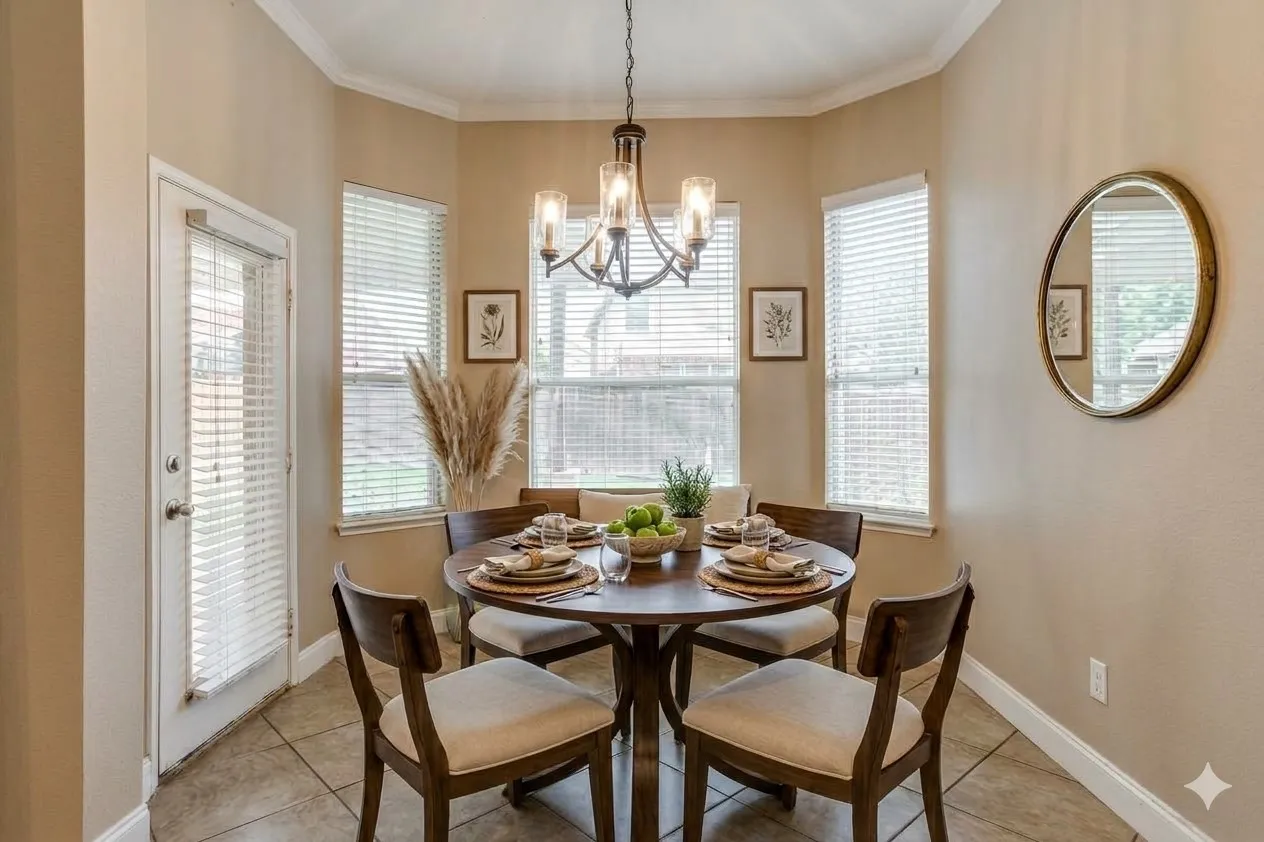 Breakfast Area - Virtually staged using AI
