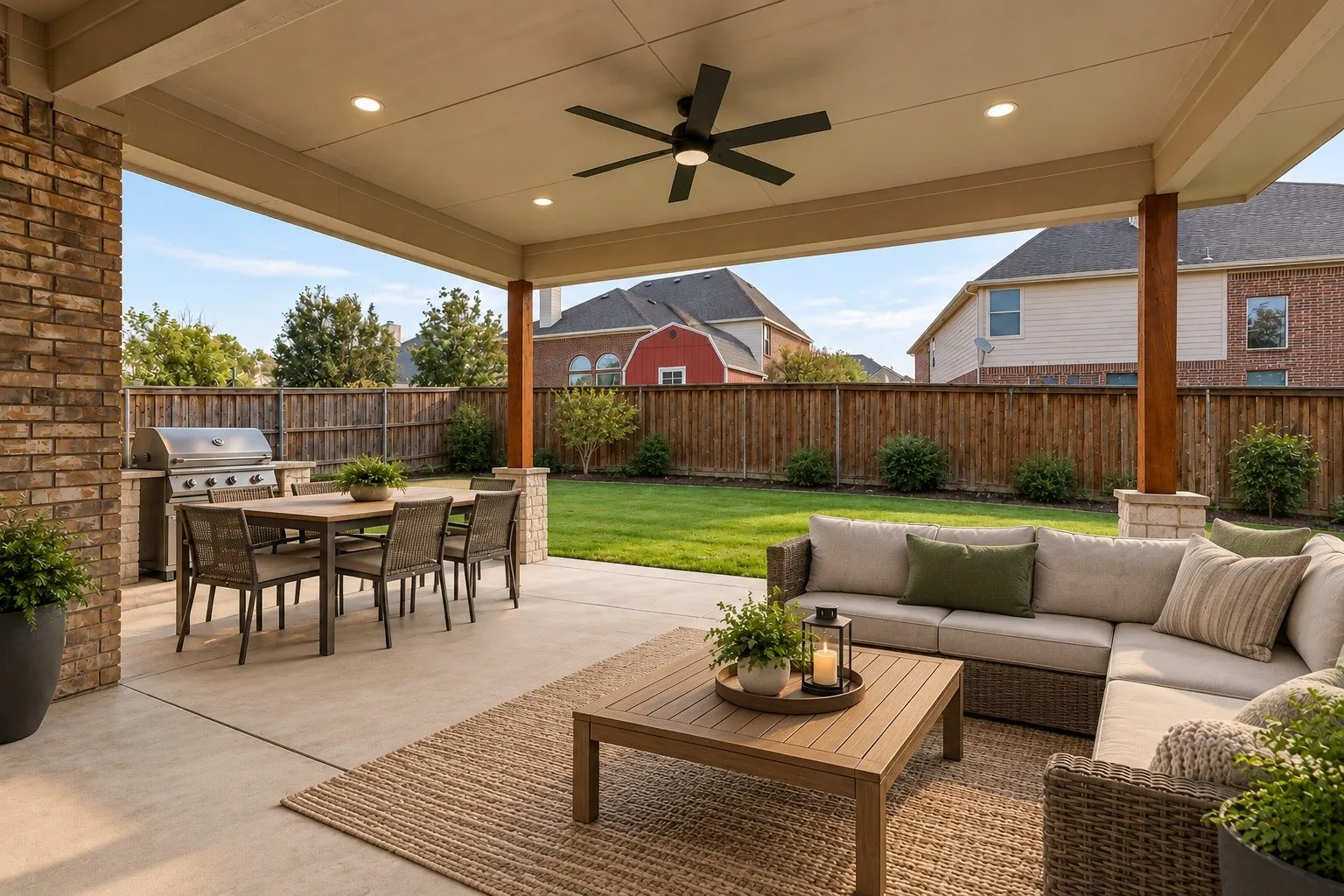 Patio space - Virtually Staged with AI