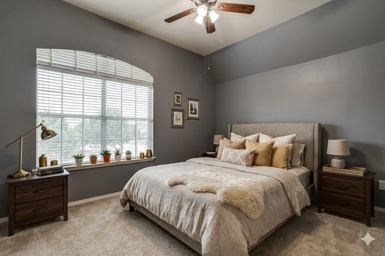 Bedroom 4 - Virtually staged using AI