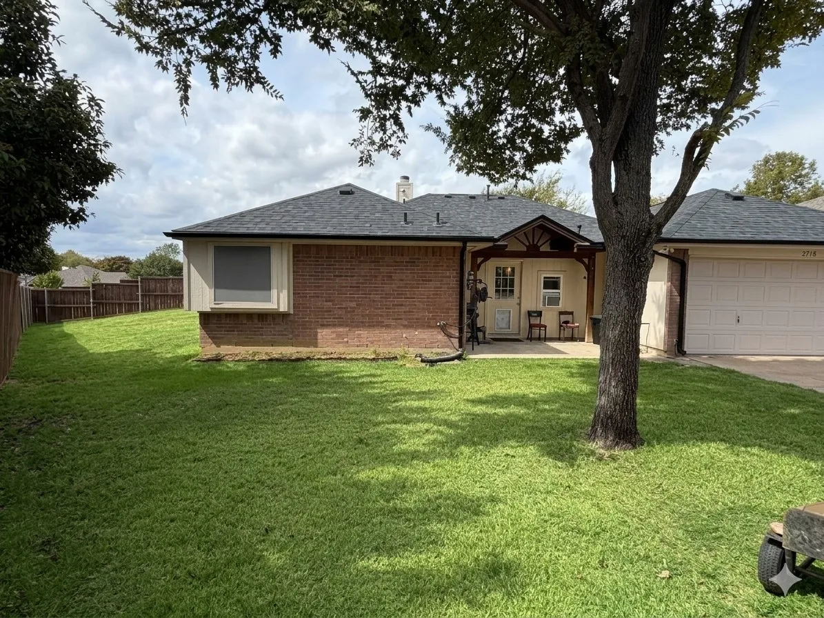 Extra Open Space Along the Other Side of the Home. (Grass Color Digitally Enhanced)