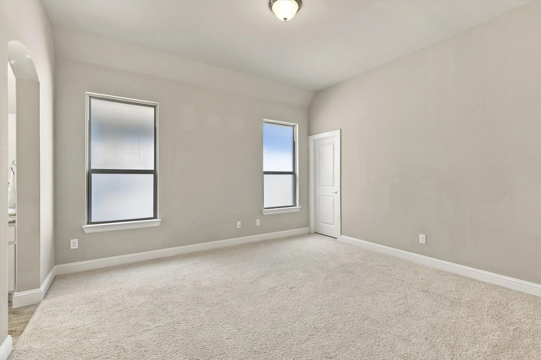 Upstairs bedroom with walk-in closet