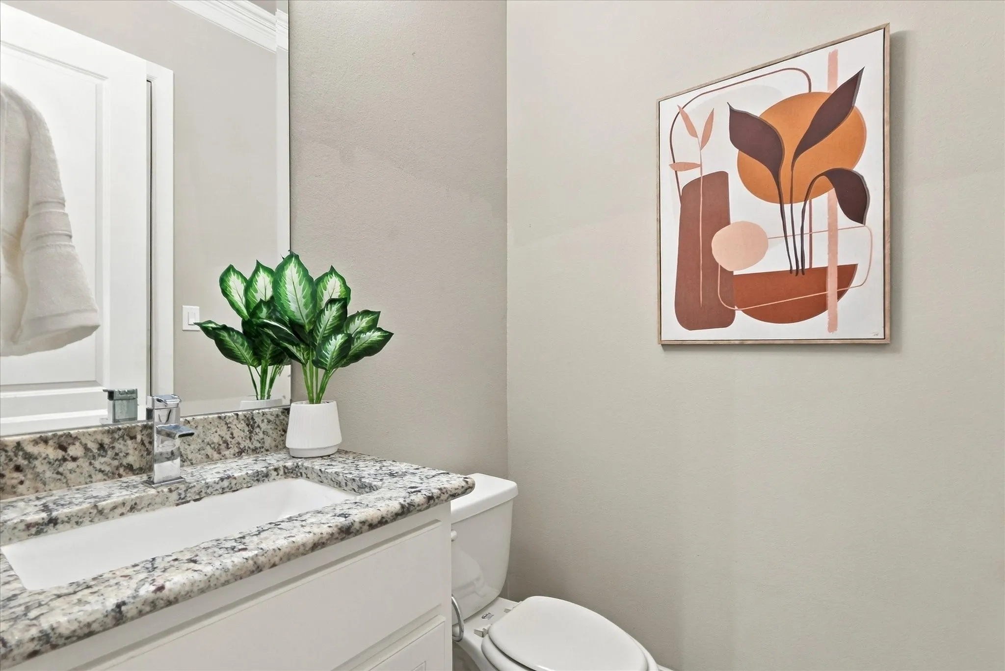 First floor half bath