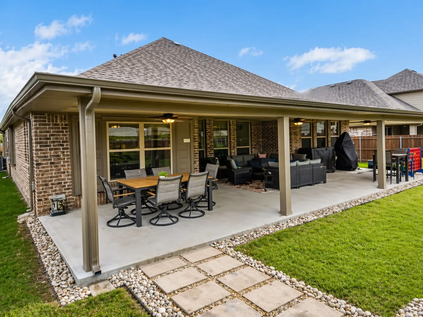Extended width of home