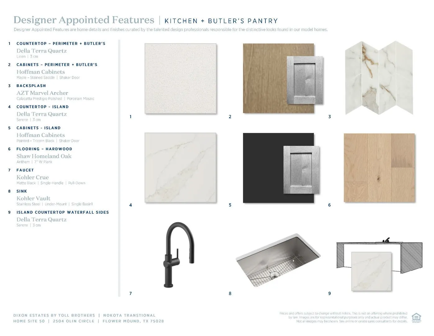 Nokota Transitional-Kitchen Selections