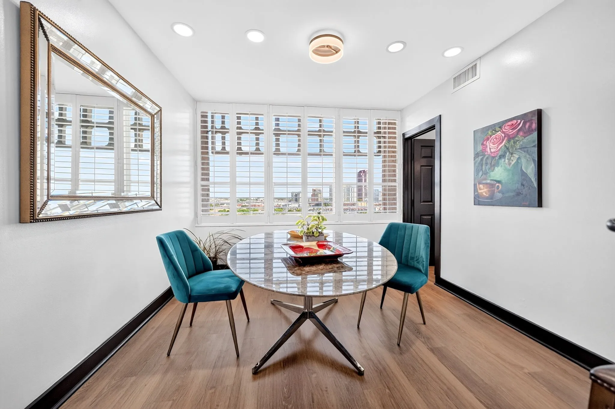 Eat-in kitchen with a view