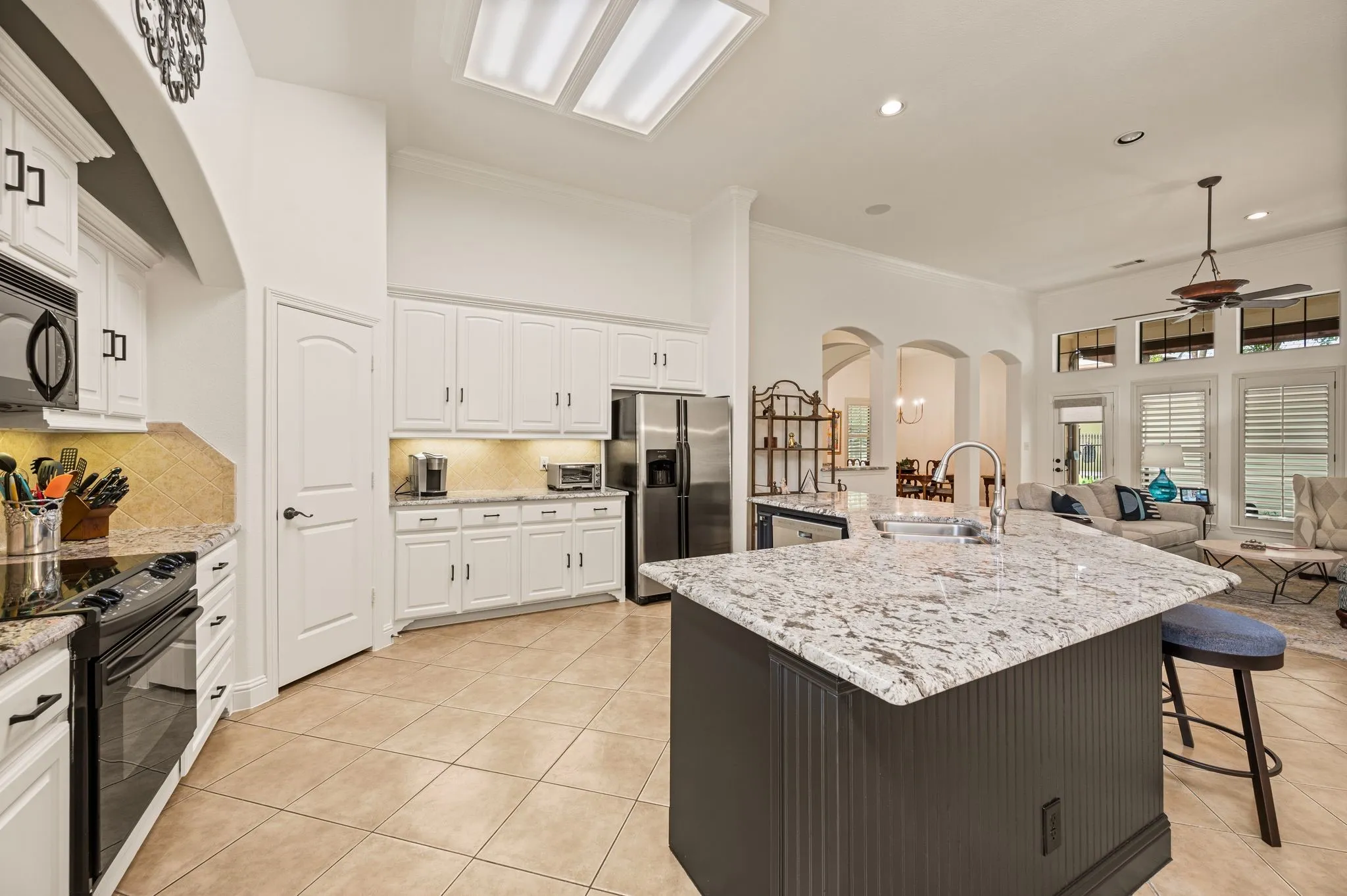 Plenty of cabinets and countertop space