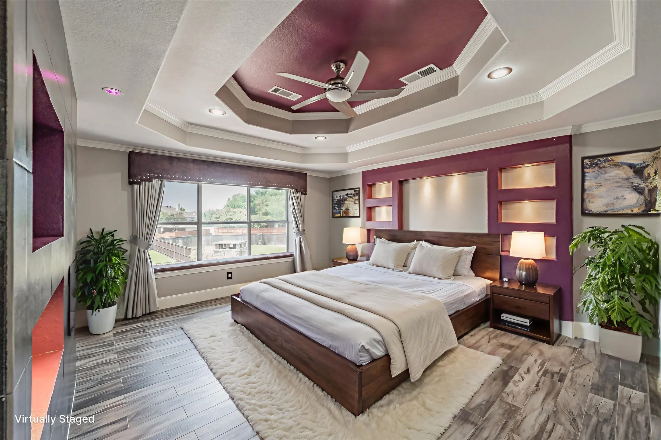 Virtually Staged primary bedroom
