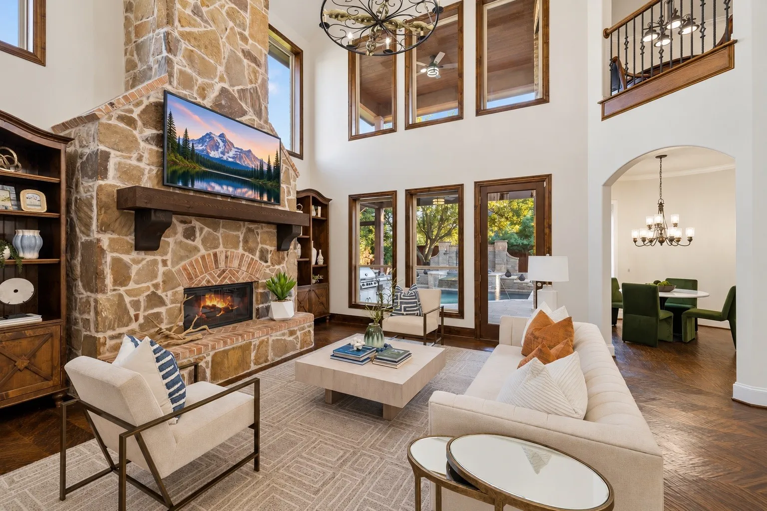 Living room with lots of natural light