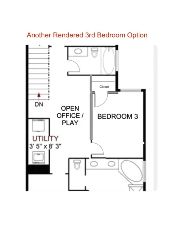 RENDERED INSPIRATION FOR A POSSIBLE FUTURE 3RD BEDROOM