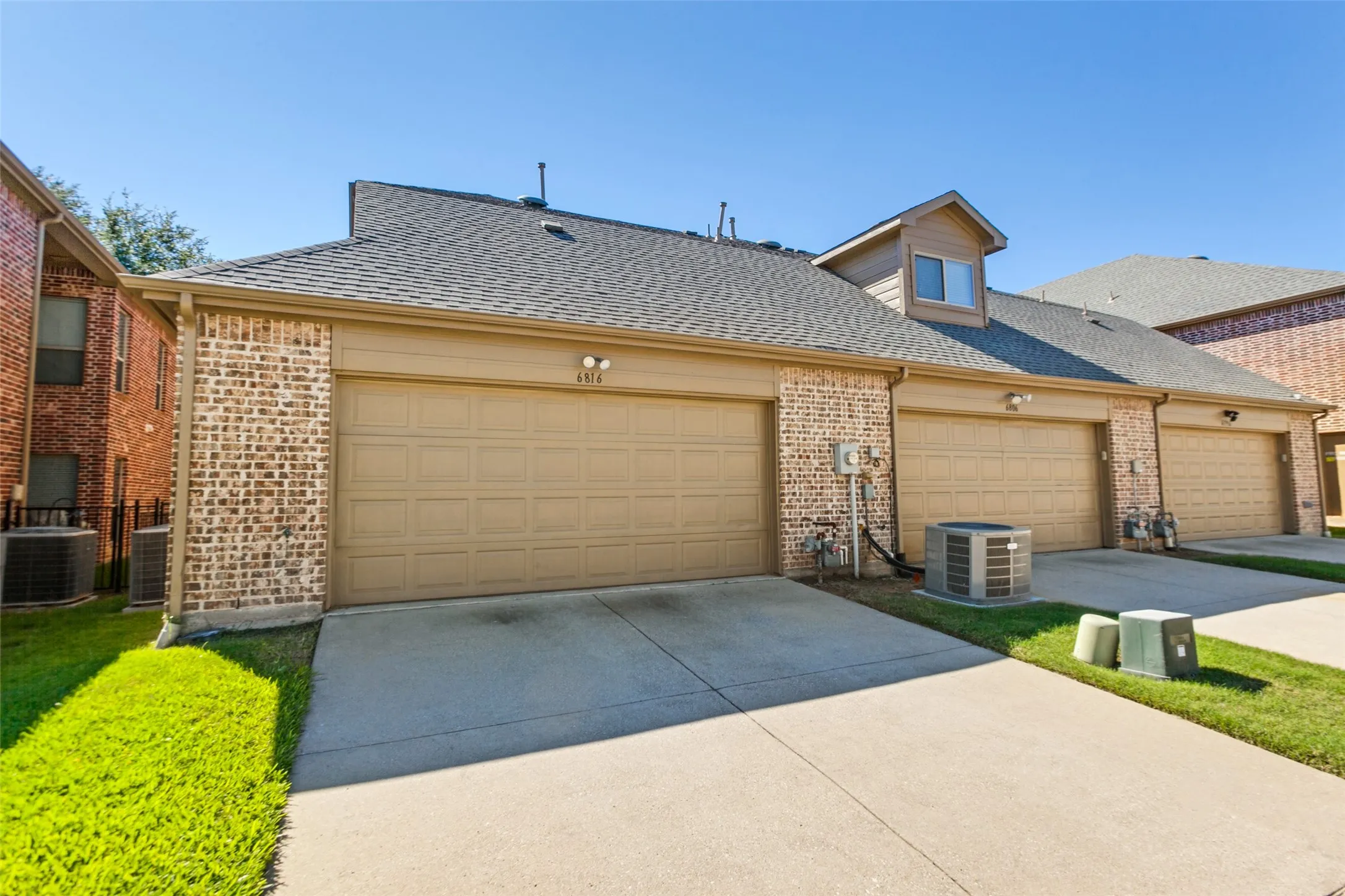 2 car garage with additional driveway parking available