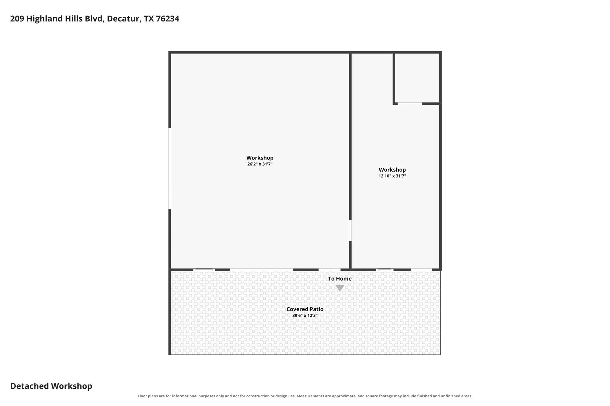 Workshop Floor plan