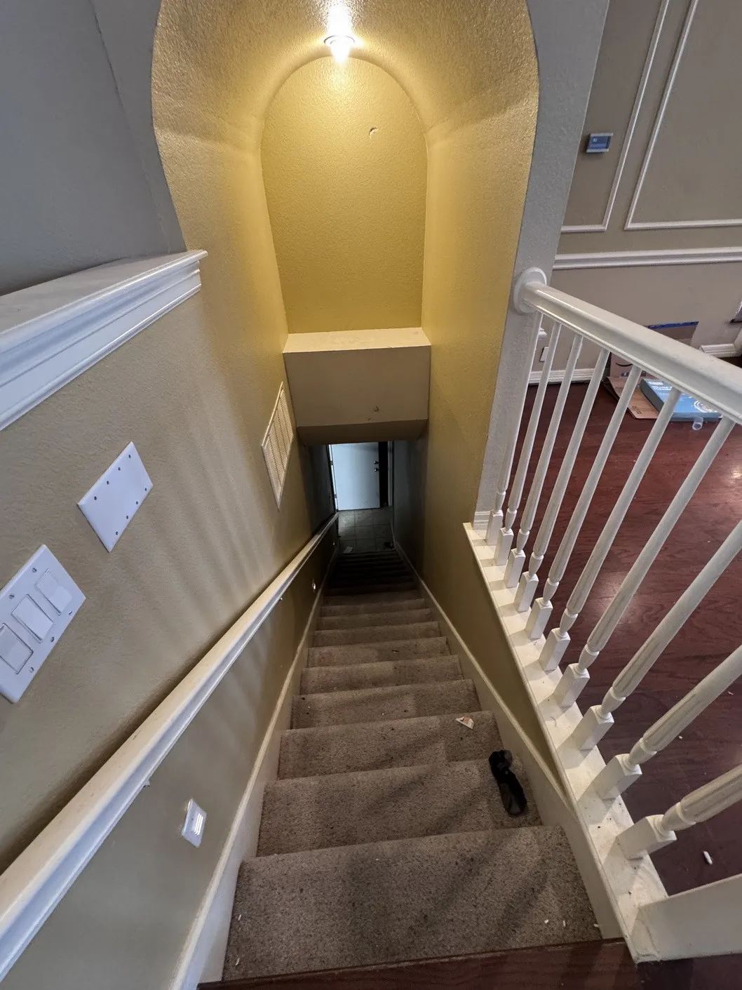 staircase to basement