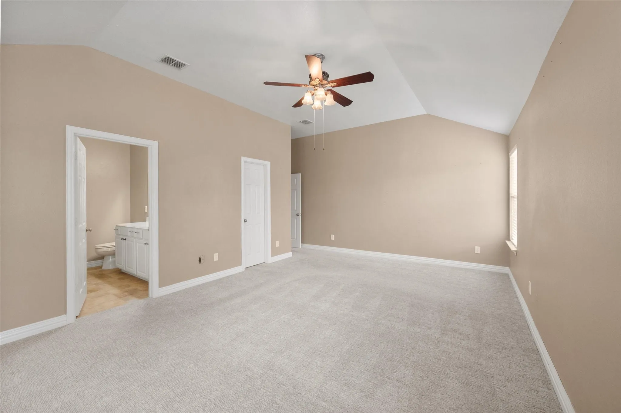 Nice sized Primary bedroom will accommodate king bed and furniture