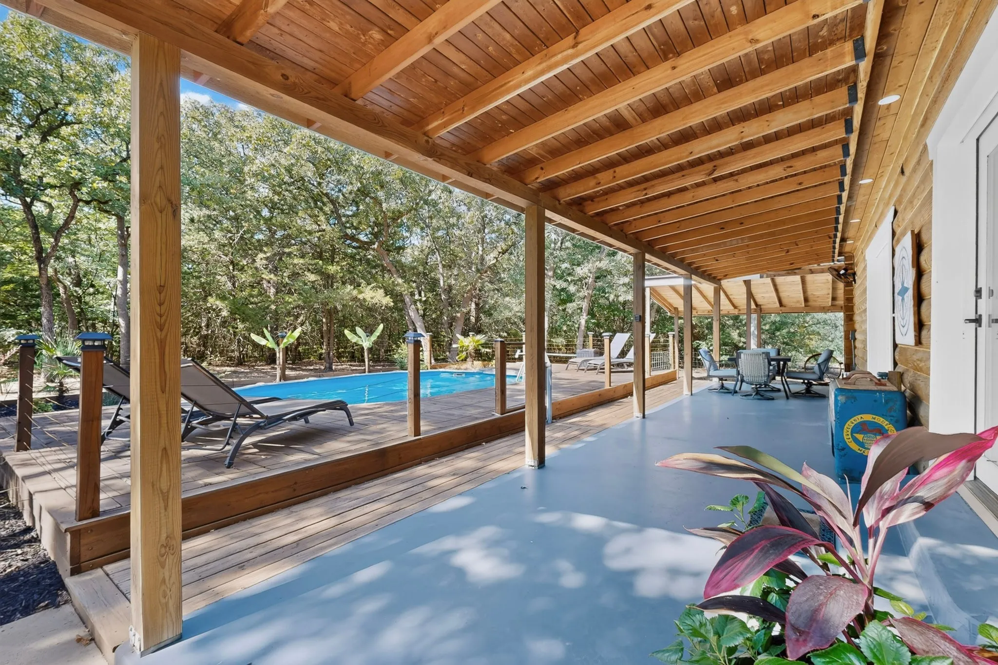 Back Patio overlooking pool