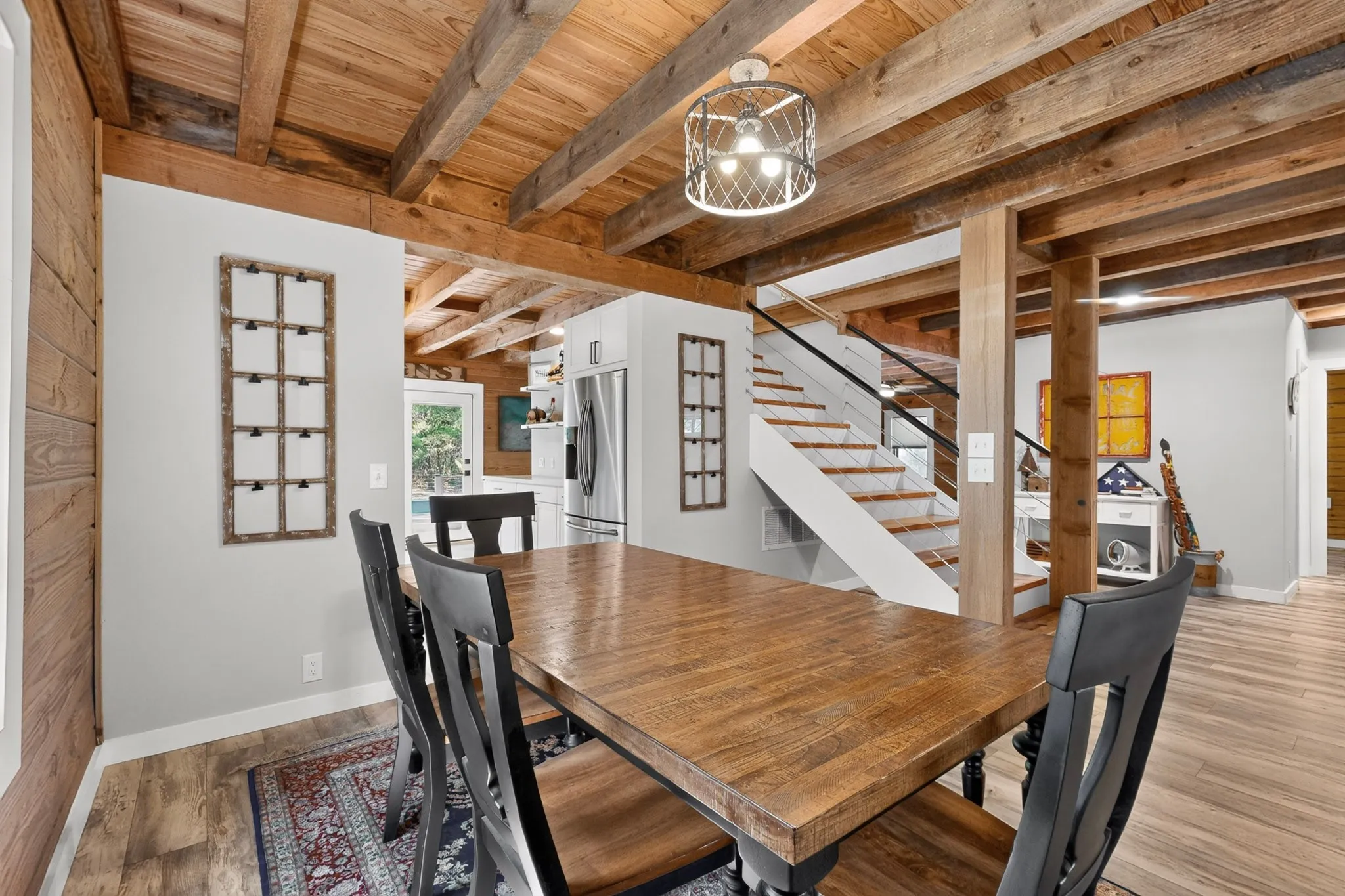 Open to kitchen