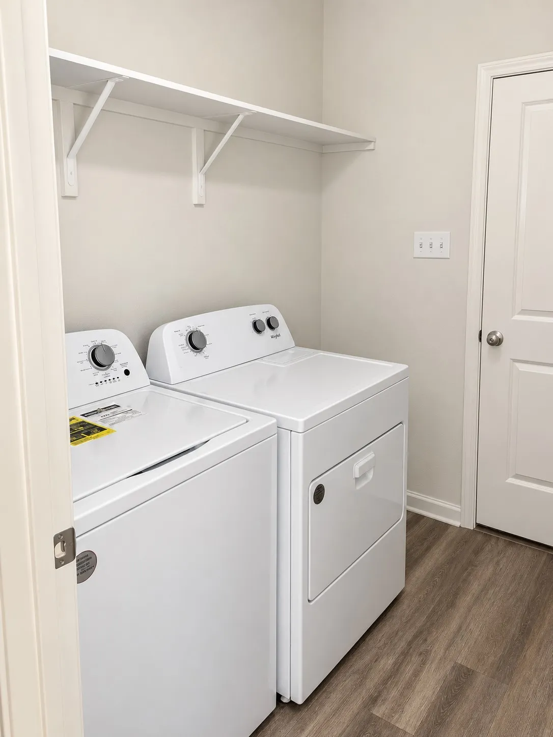 W/D in laundry room