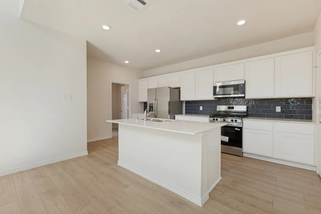 Kitchen with island