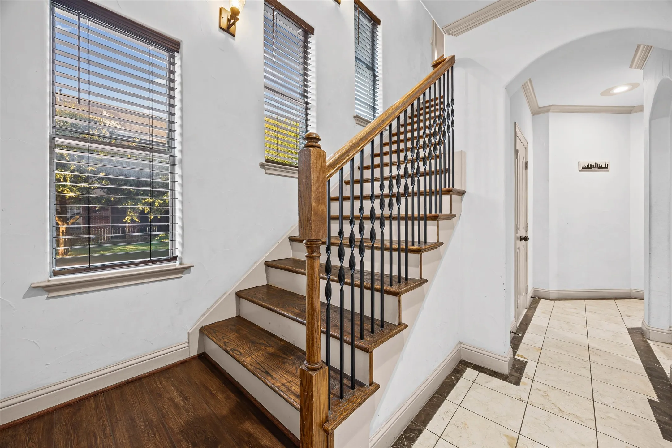 View from the front door on level 1