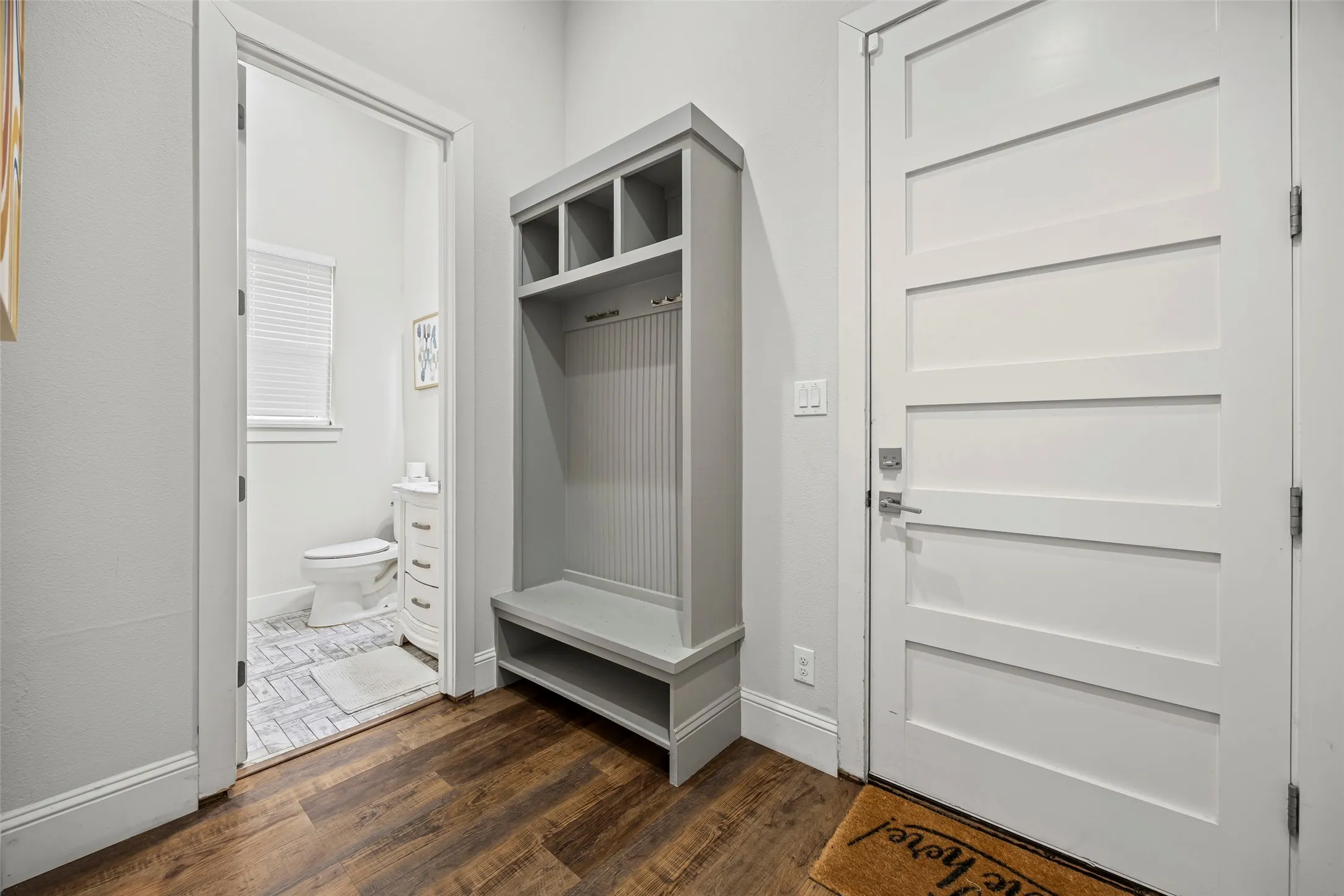 Mud room near the garage