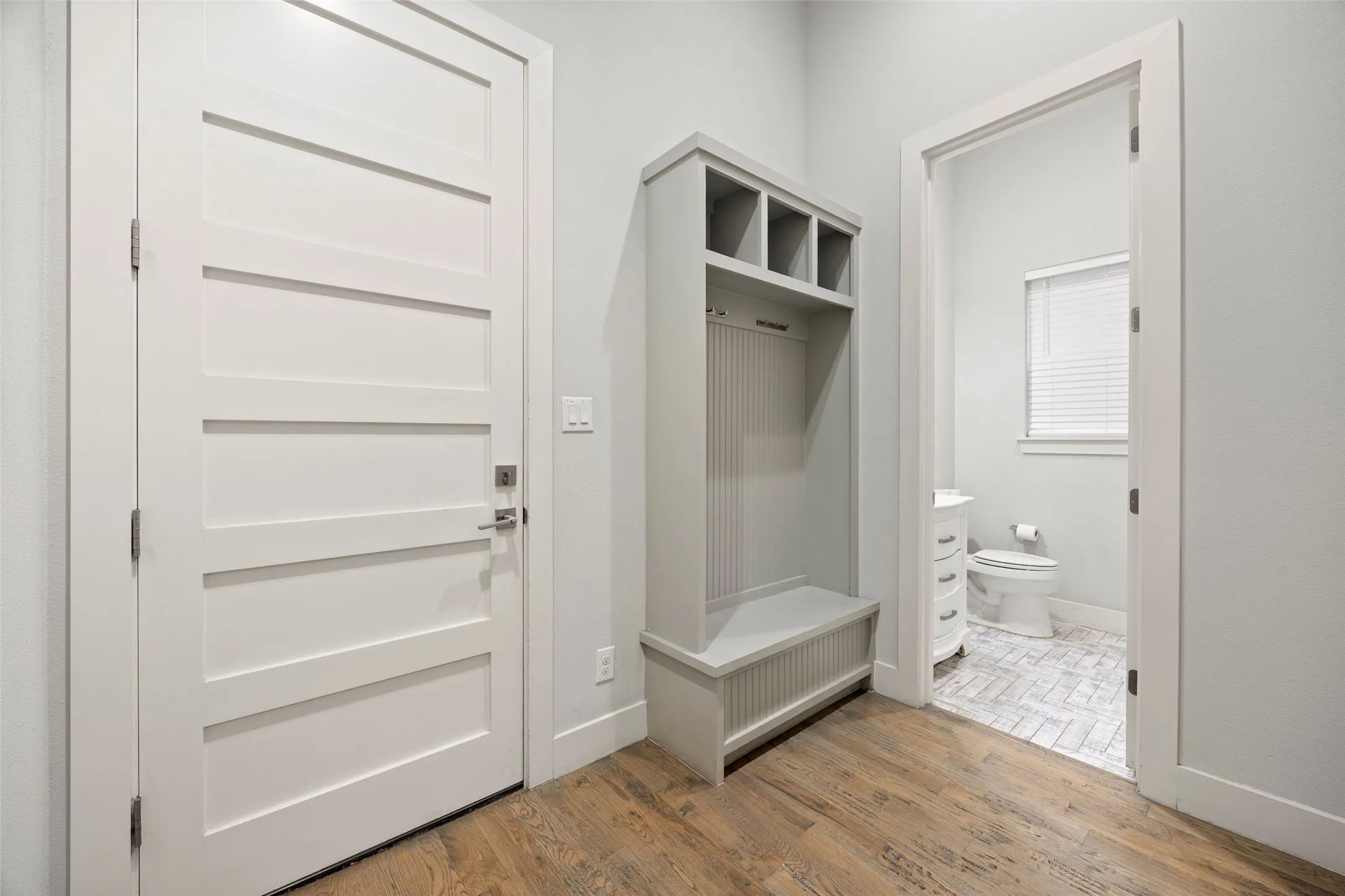 Mud room near the garage