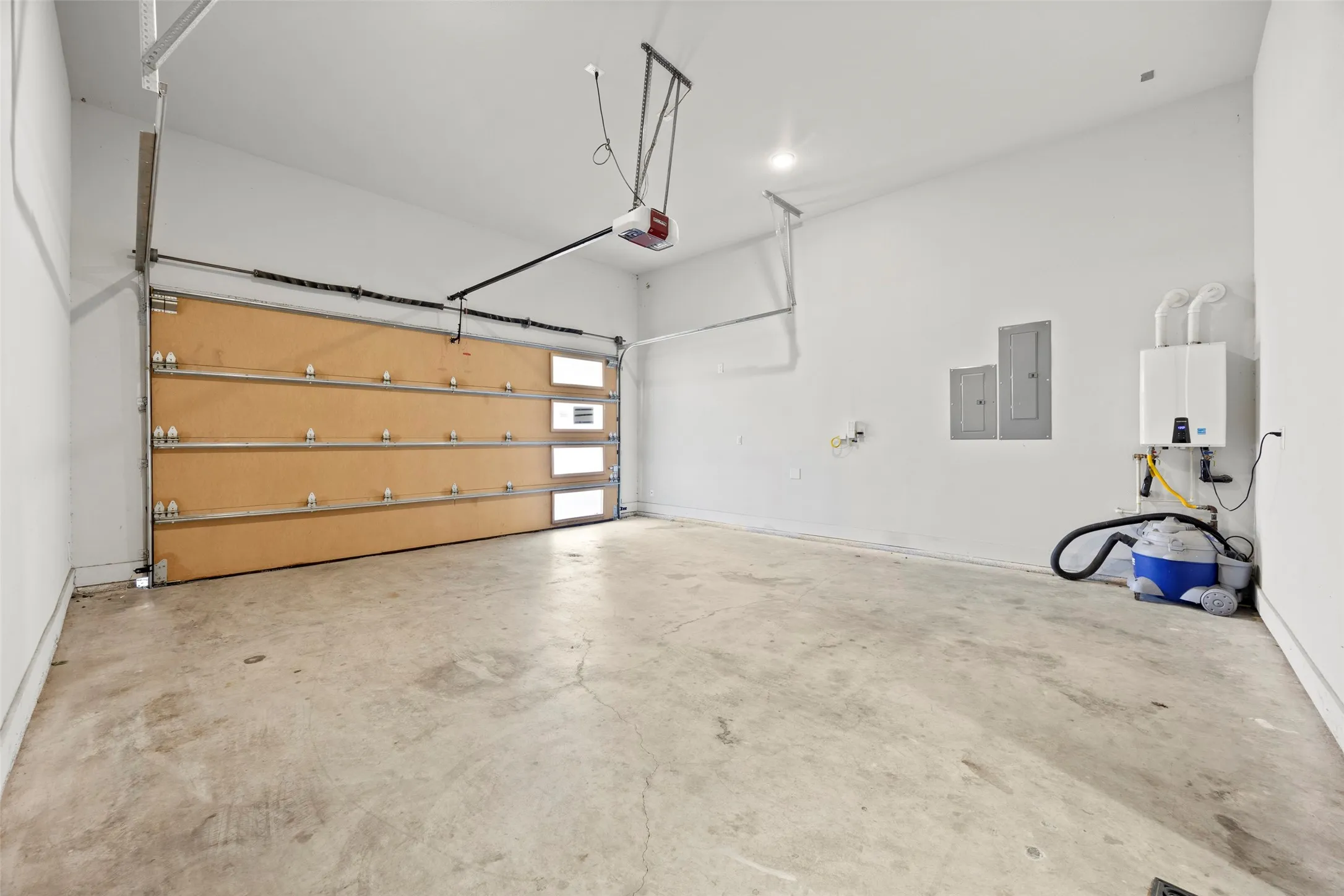 Large two-car garage