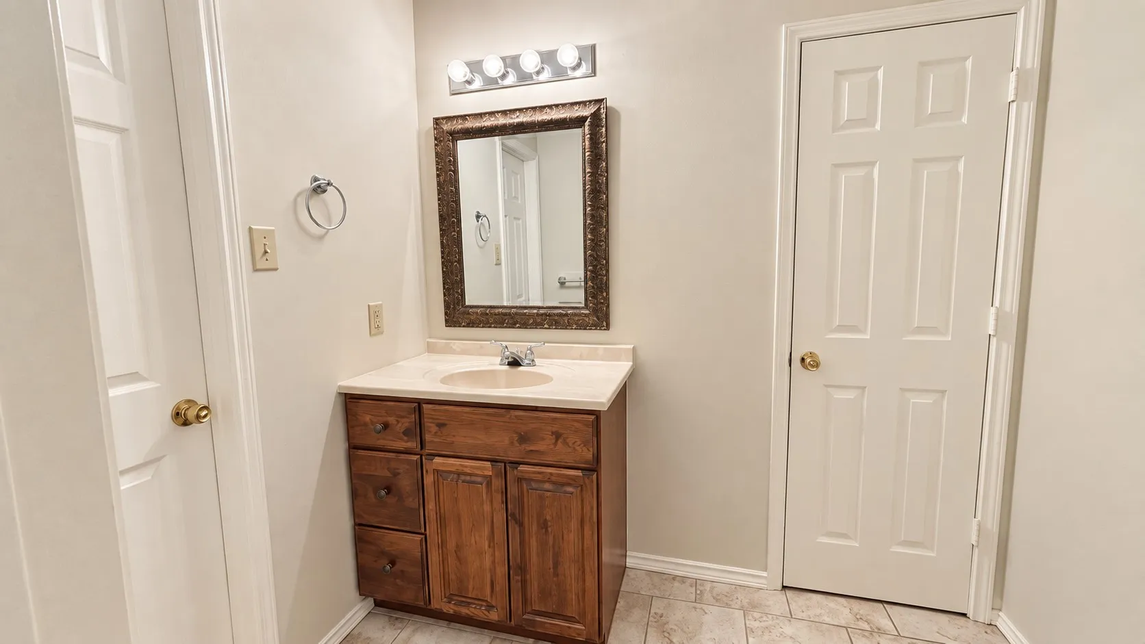 Upstairs Jack and Jill sink area