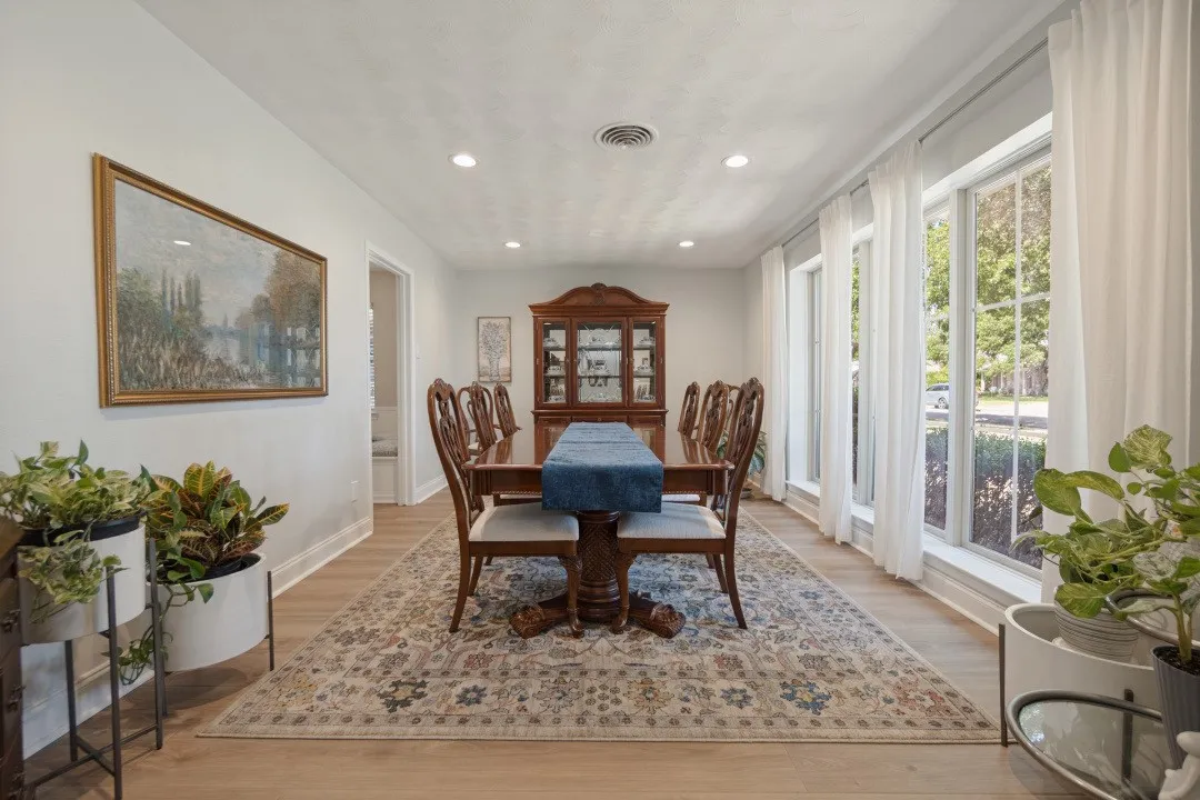 Dining Room is HUGE - 19'x11' with a wall of windows & is great for entertaining.