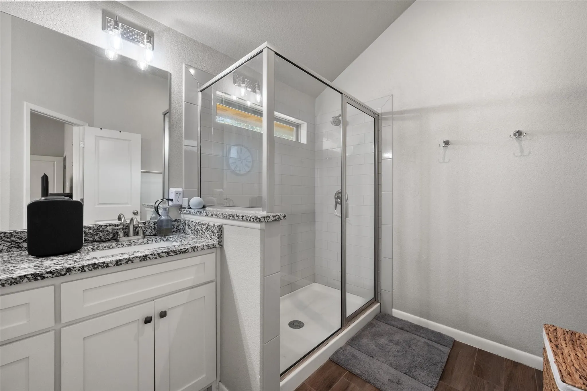 Large walk-in shower